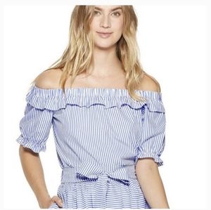 Vineyard Vines x Target Striped Off Shoulder Top